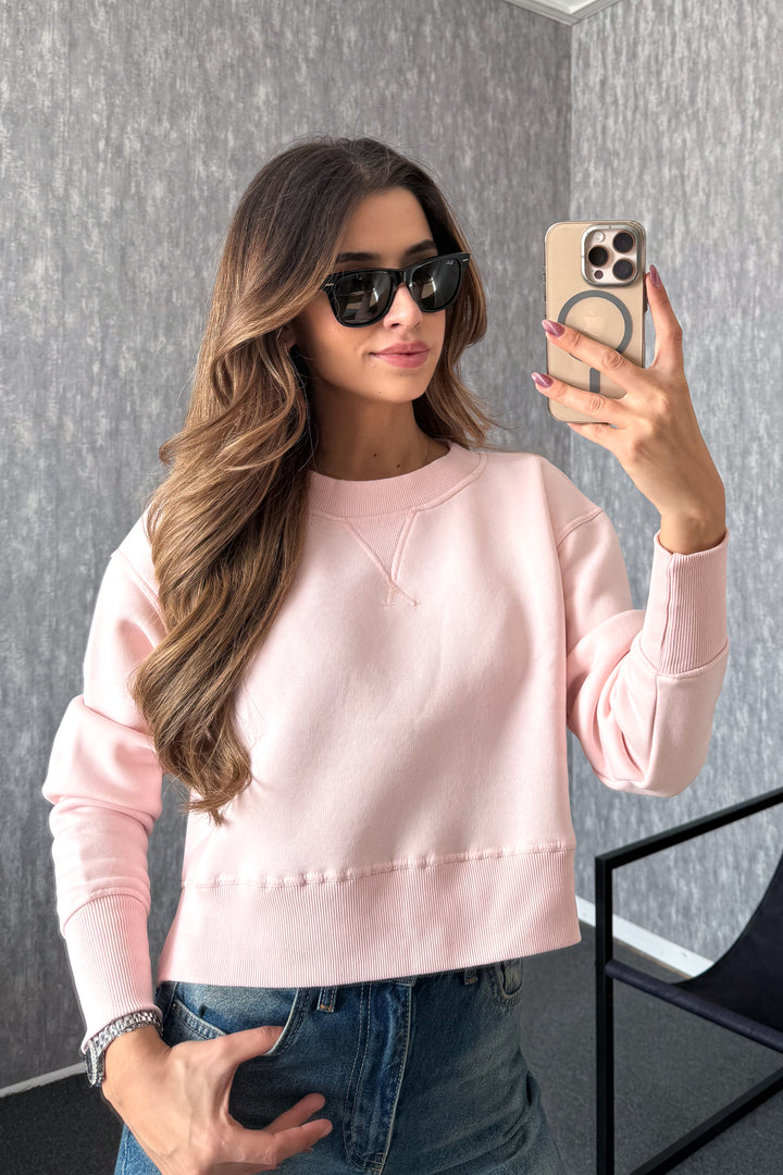 MPL Kadın Bisiklet Yaka Rahat Kalıp 3 İp Sweat 21616 - Meerbusch