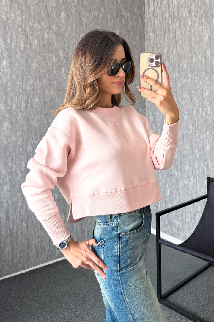 MPL Kadın Bisiklet Yaka Rahat Kalıp 3 İp Sweat 21616 - Meerbusch