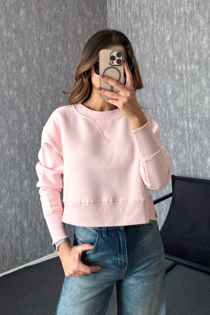 MPL Kadın Bisiklet Yaka Rahat Kalıp 3 İp Sweat 21616 - Meerbusch