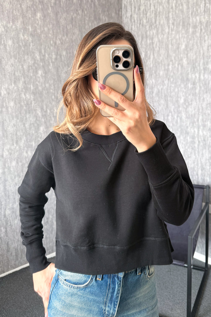 MPL Kadın Bisiklet Yaka Rahat Kalıp 3 İp Sweat 21616 - Idaho Falls