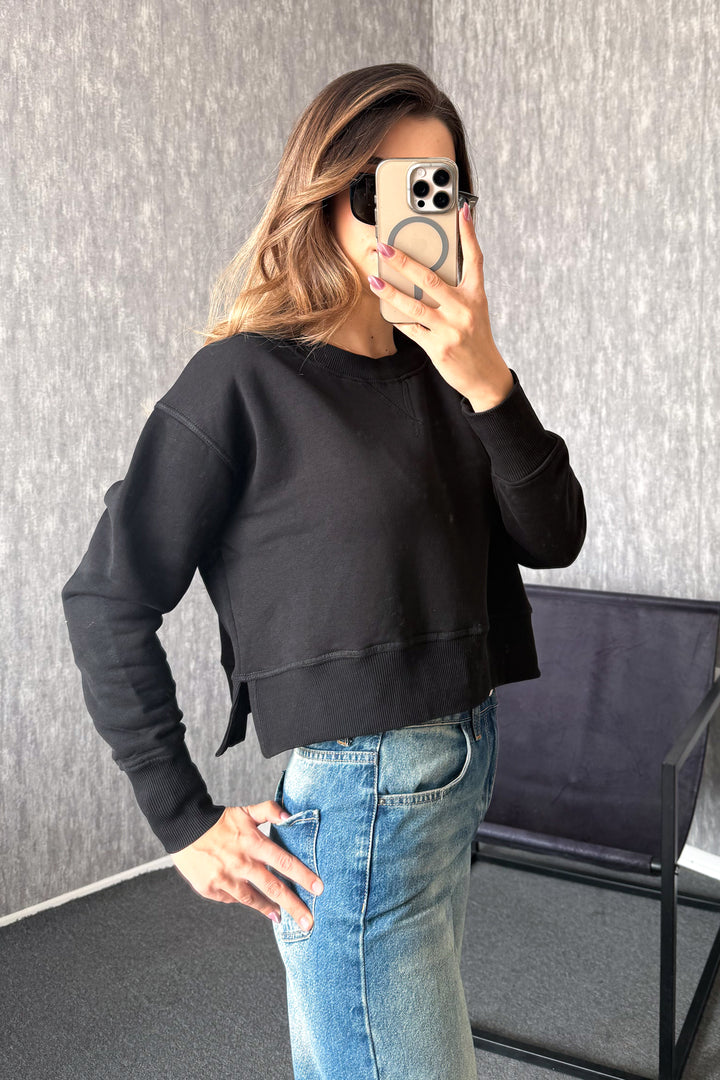 MPL Kadın Bisiklet Yaka Rahat Kalıp 3 İp Sweat 21616 - Idaho Falls