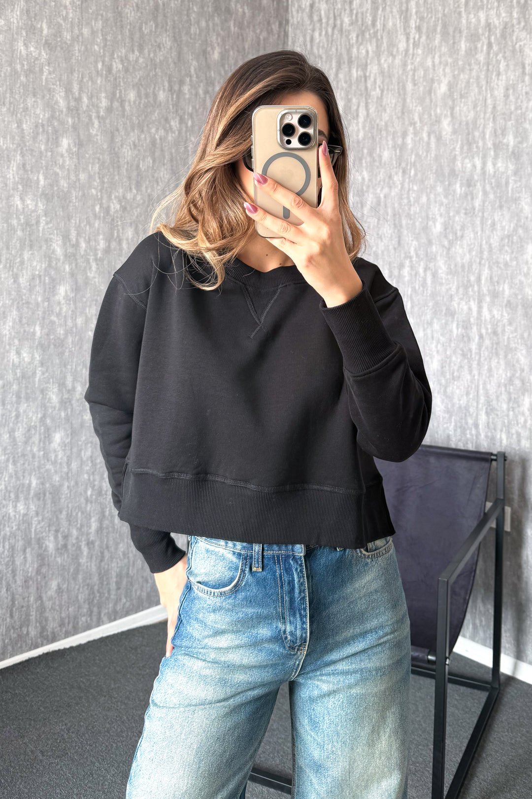 MPL Kadın Bisiklet Yaka Rahat Kalıp 3 İp Sweat 21616 - Idaho Falls