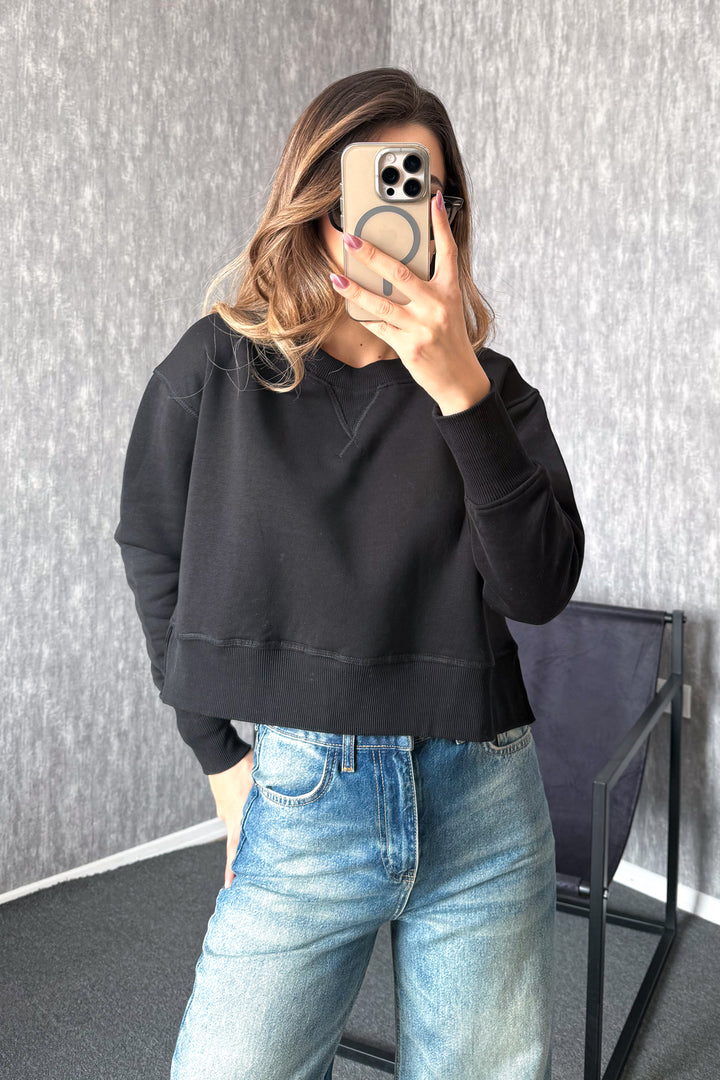 MPL Kadın Bisiklet Yaka Rahat Kalıp 3 İp Sweat 21616 - Idaho Falls