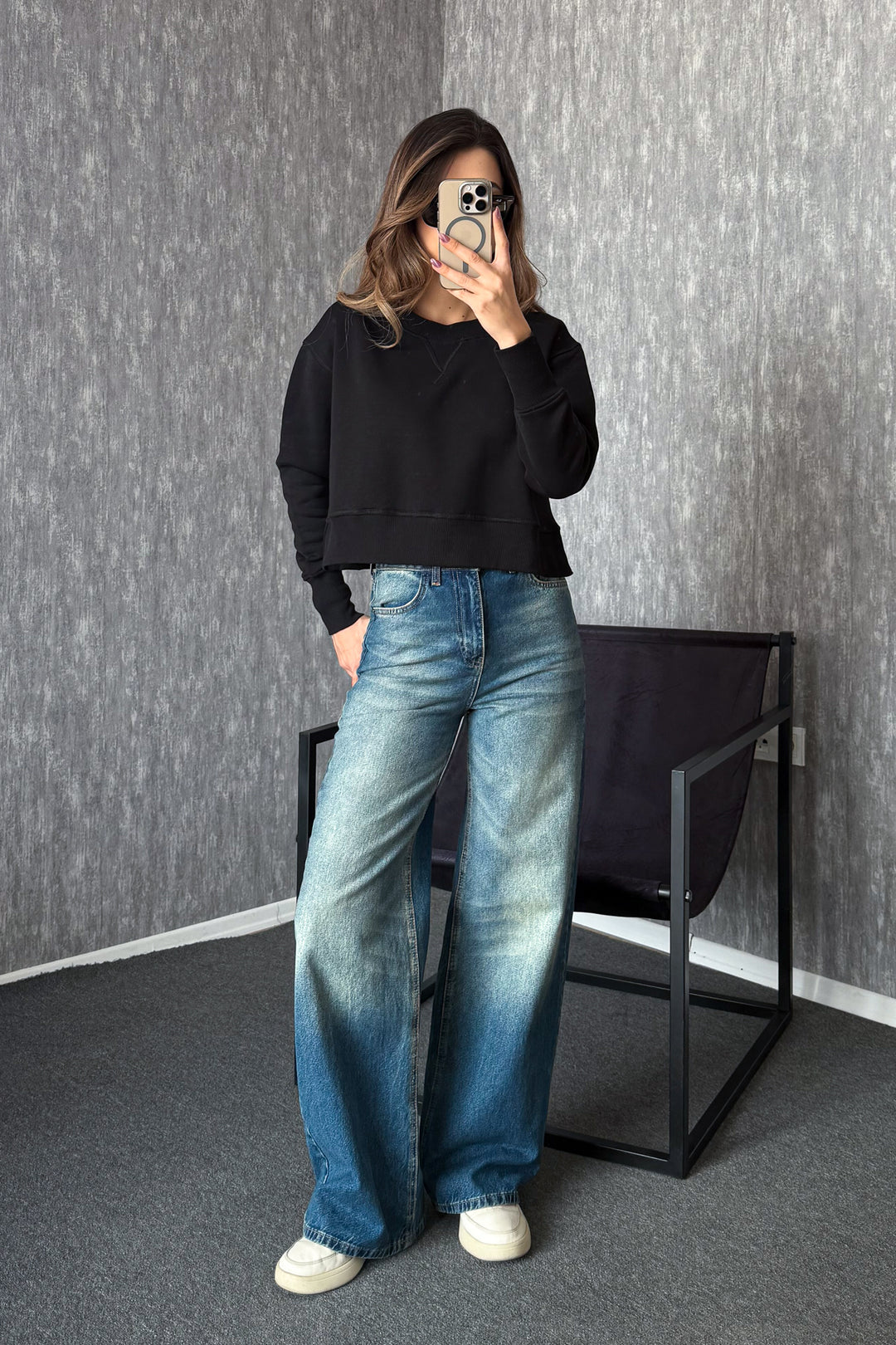 MPL Kadın Bisiklet Yaka Rahat Kalıp 3 İp Sweat 21616 - Idaho Falls