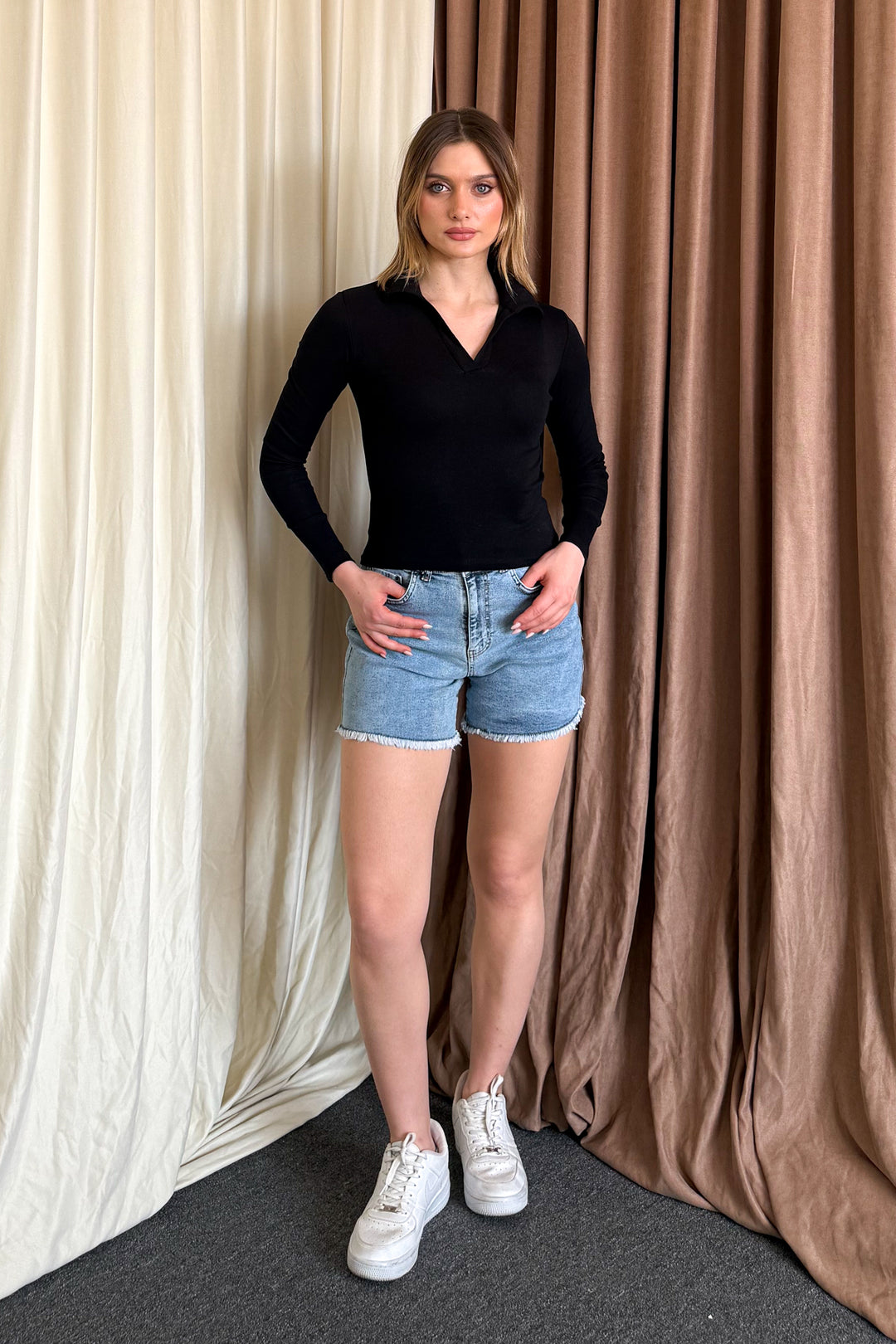 MPL Women's Long Sleeve Polo Neck Bodysuit 21938 - Kaunas