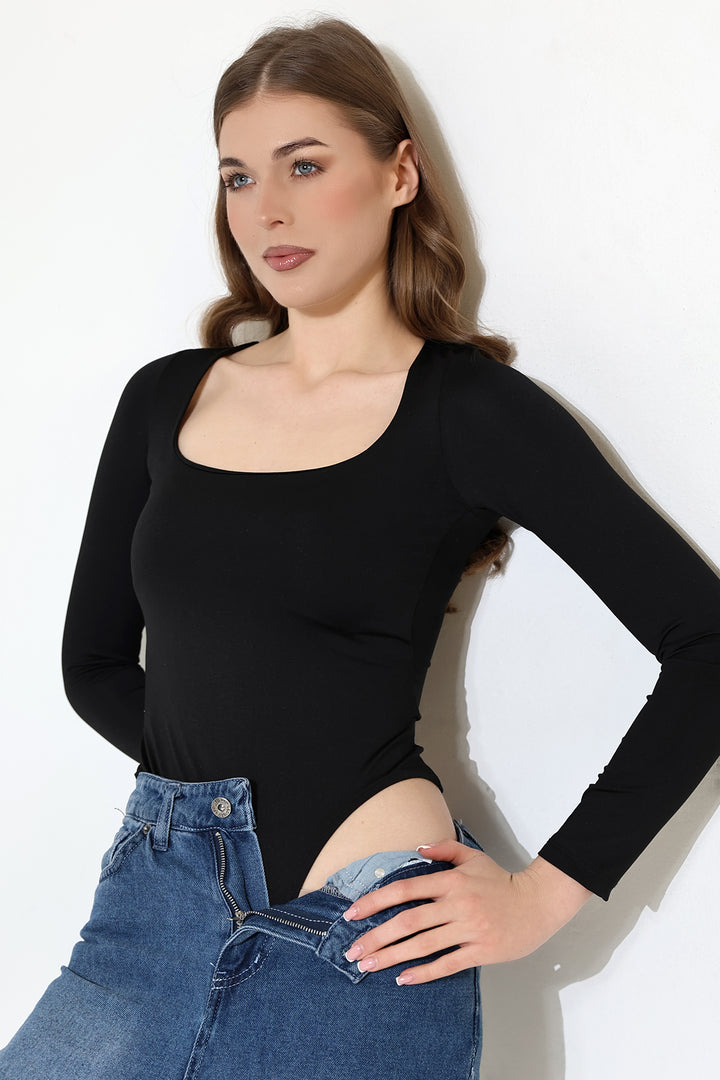MPL Woman Micro Zipper Long Sleeve Bodysuit 21940 - Grantham