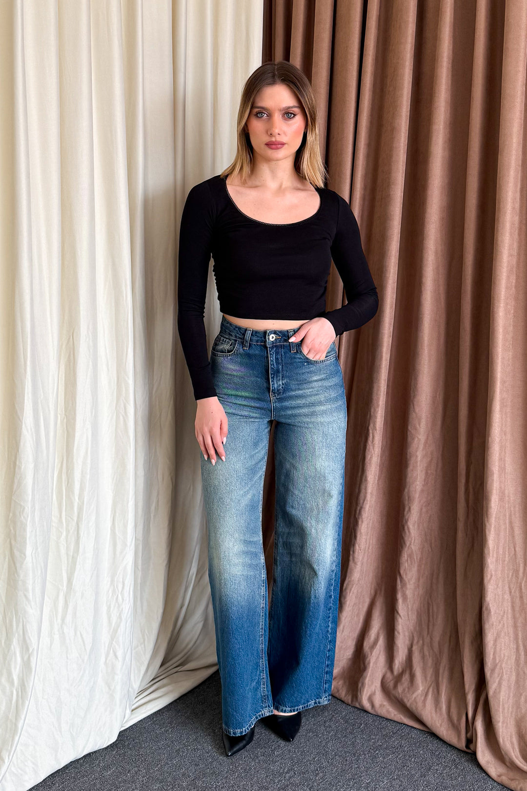 MPL Woman Long Sleeve Turtleneck Elastic Bodysuit 21946 - Vélez-Málaga