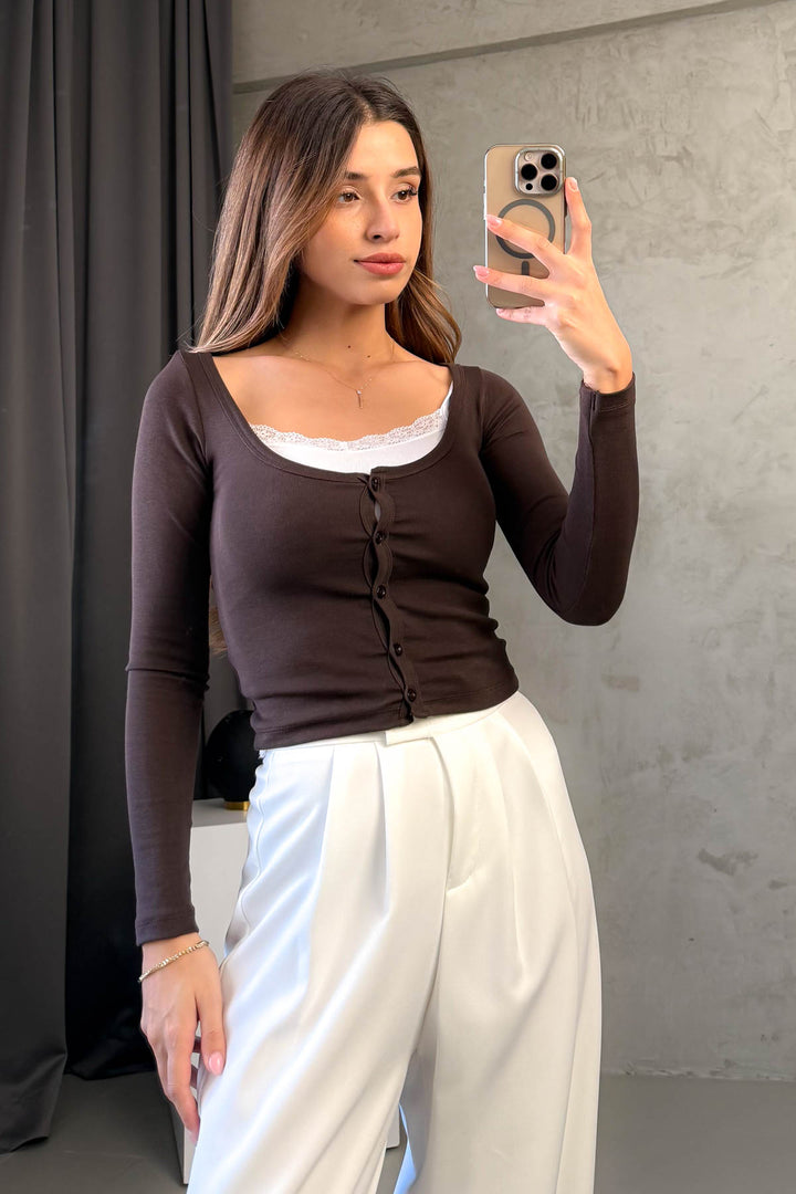 MPL Women's Lace Tank Top Cardigan 2 Piece Body 22020 - Northampton