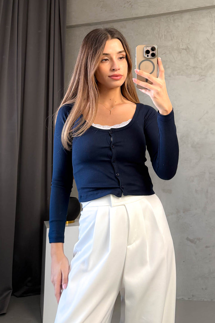 MPL Women's Lace Tank Top Cardigan 2 Piece Body 22020 - Lompoc