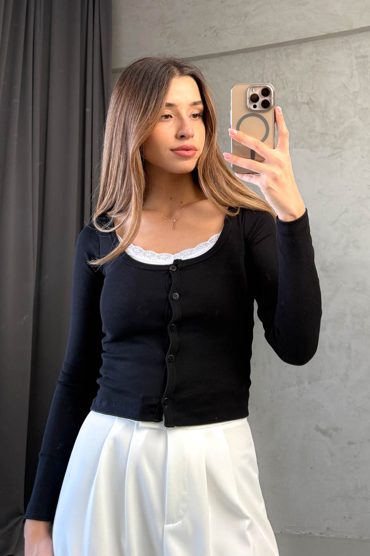 MPL Women's Lace Tank Top Cardigan 2 Piece Body 22020 - Fürstenfeldbruck