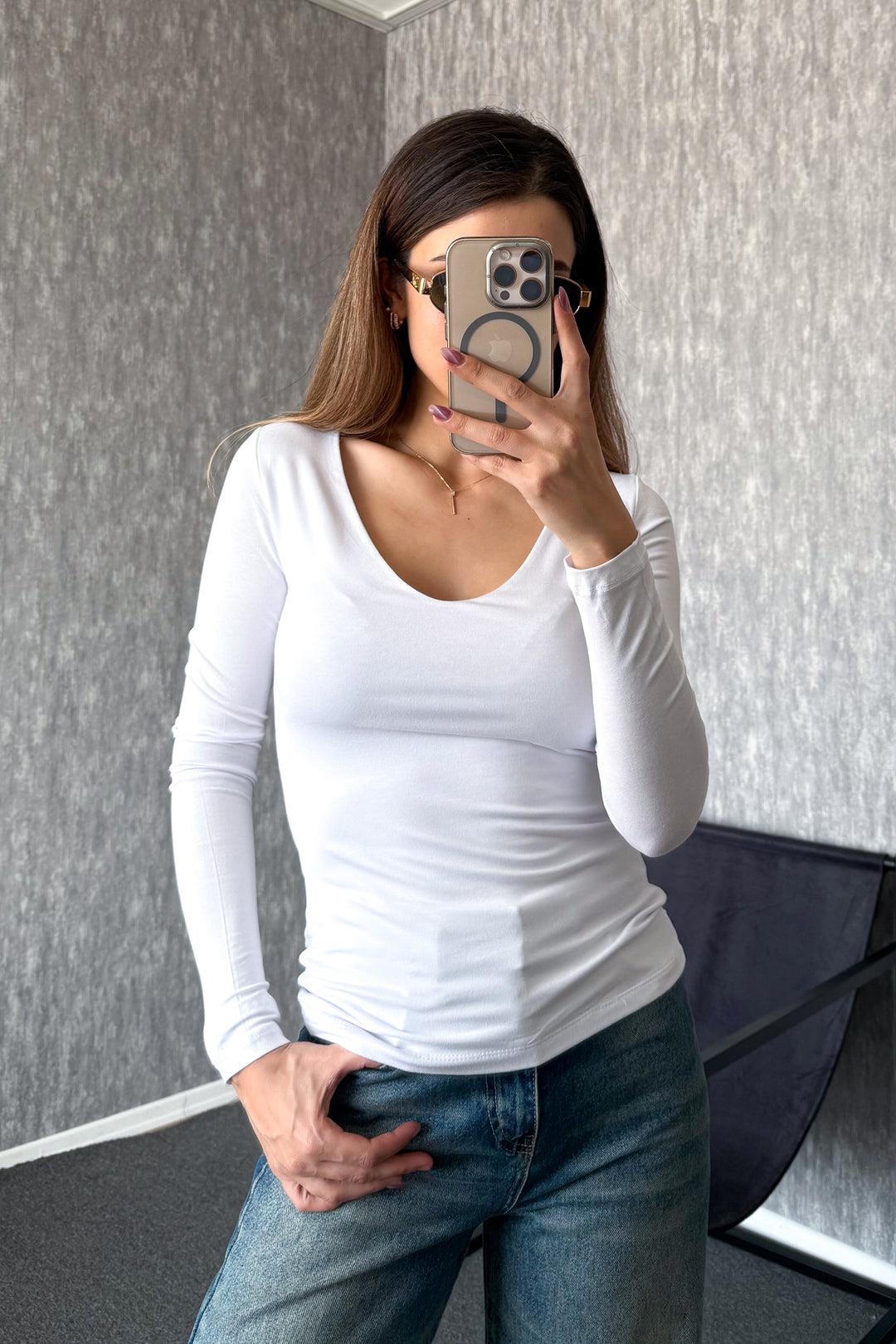 MPL Woman V Neck Long Sleeve Blouse 22132 - Tampa