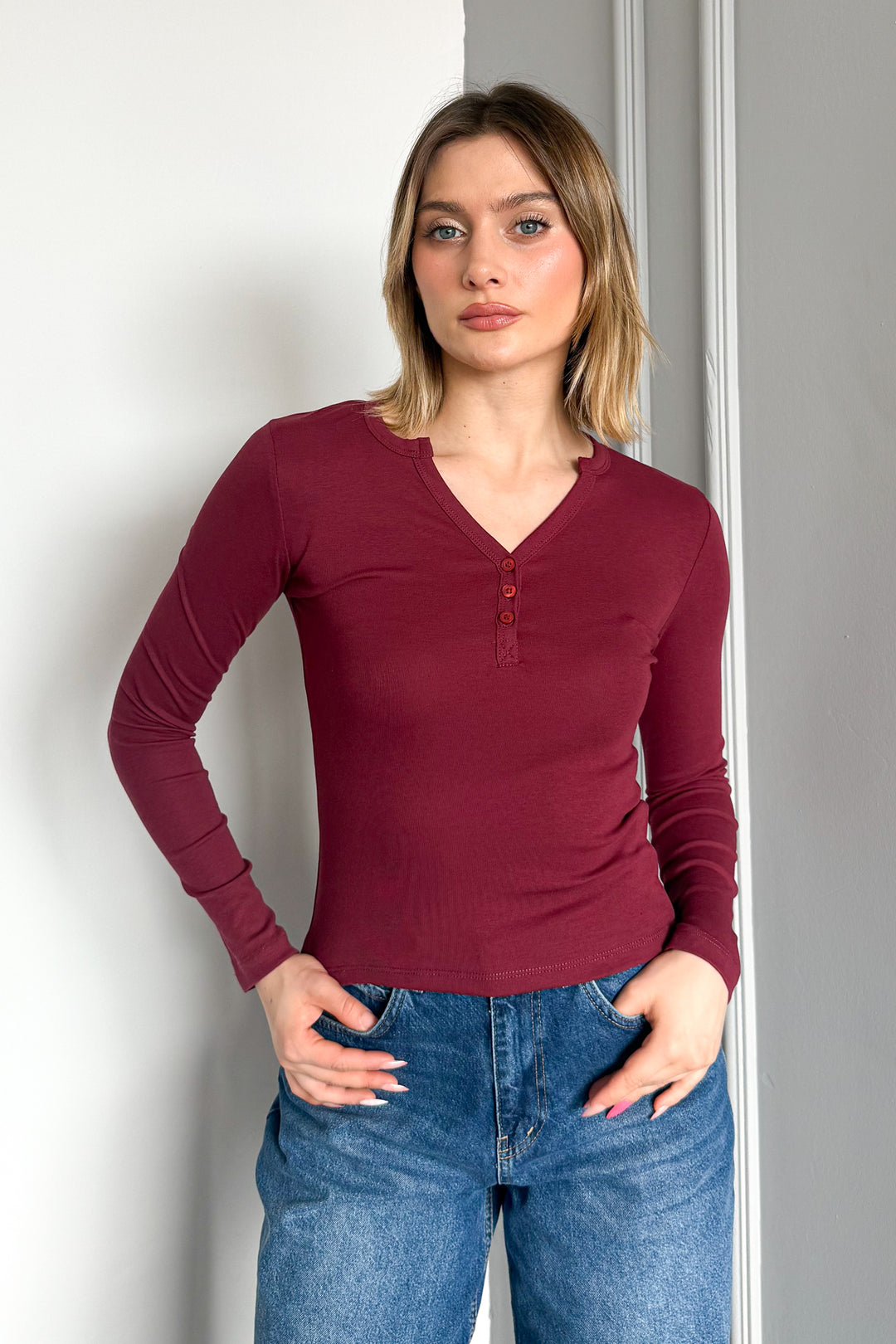 MPL Woman Snap Button Long Sleeve Bodysuit 21926 - Arroyomolinos
