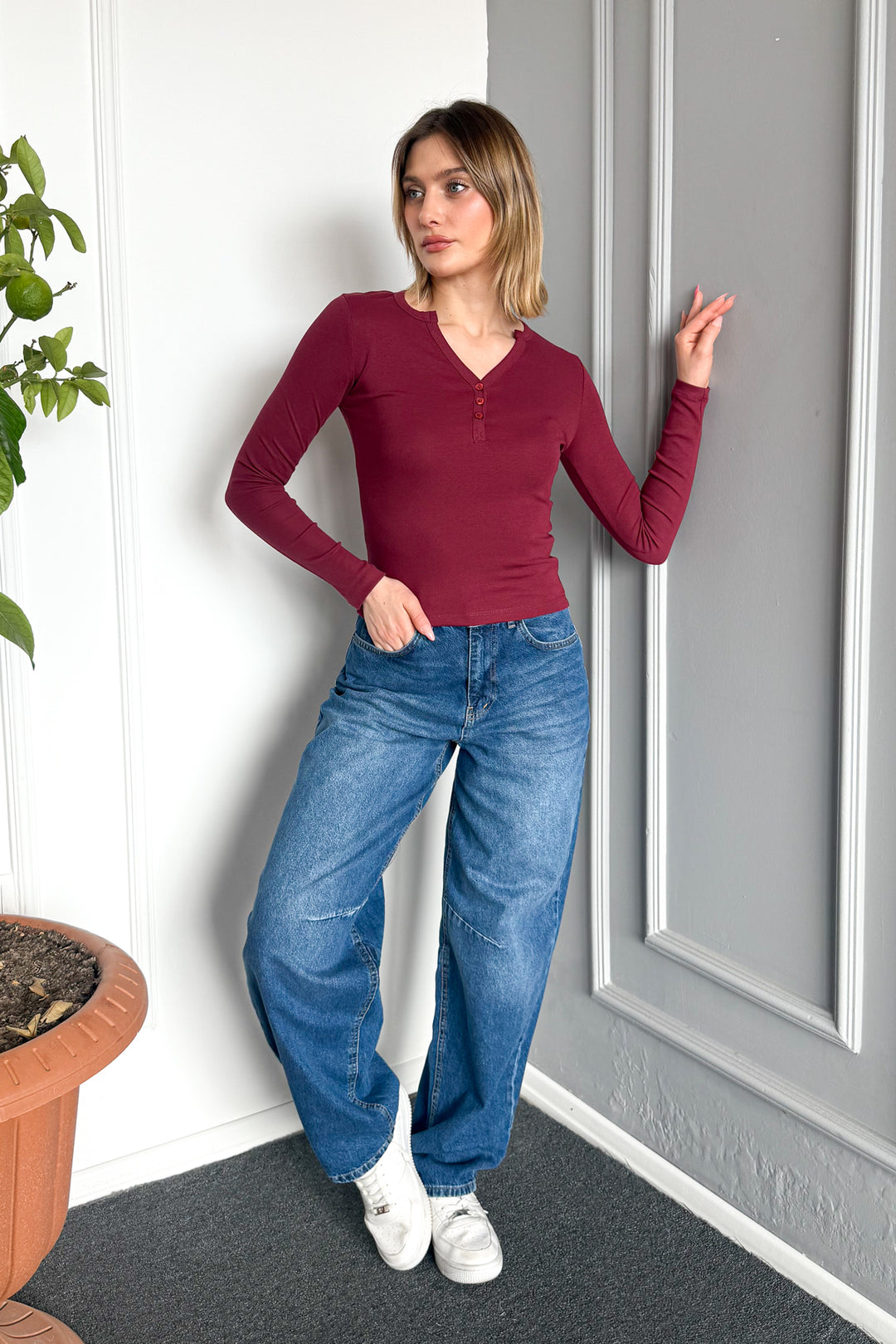 MPL Woman Snap Button Long Sleeve Bodysuit 21926 - Arroyomolinos