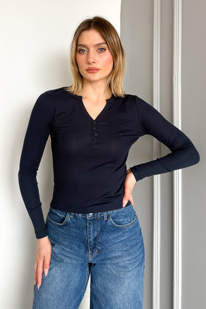 MPL Woman Snap Button Long Sleeve Bodysuit 21926 - Youngstown
