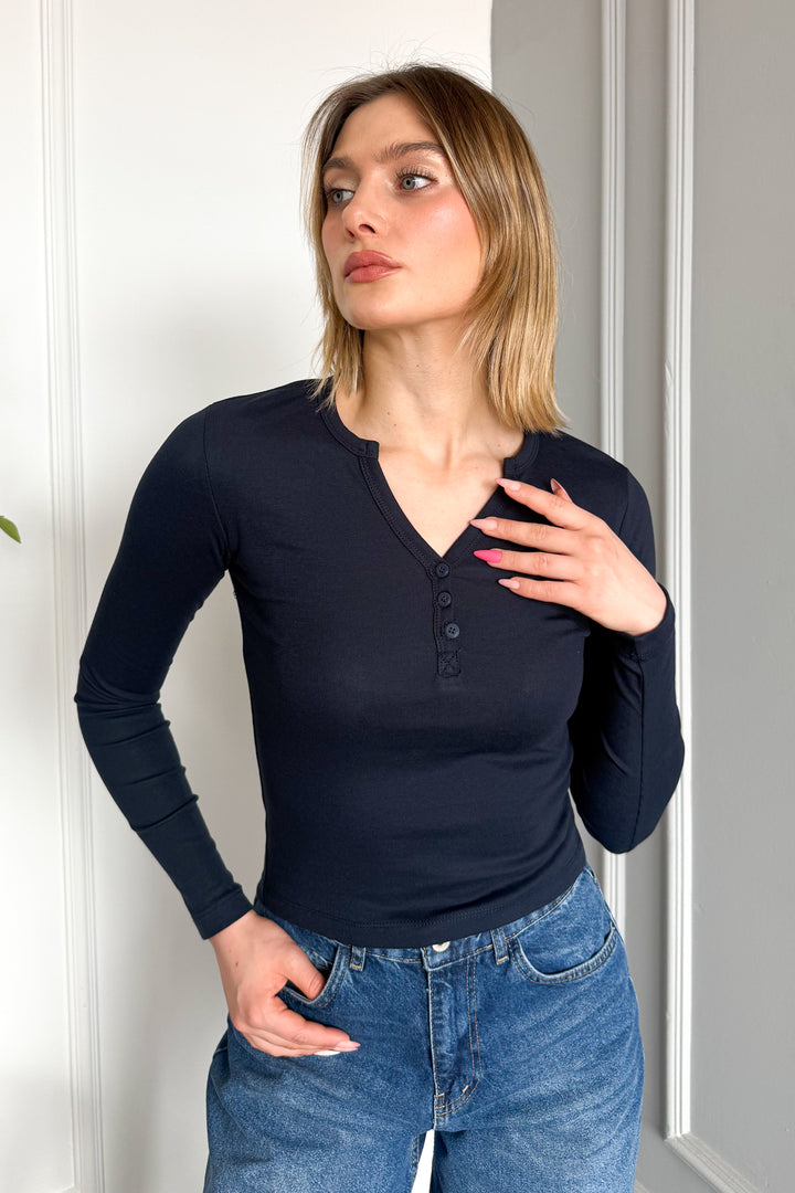MPL Woman Snap Button Long Sleeve Bodysuit 21926 - Youngstown