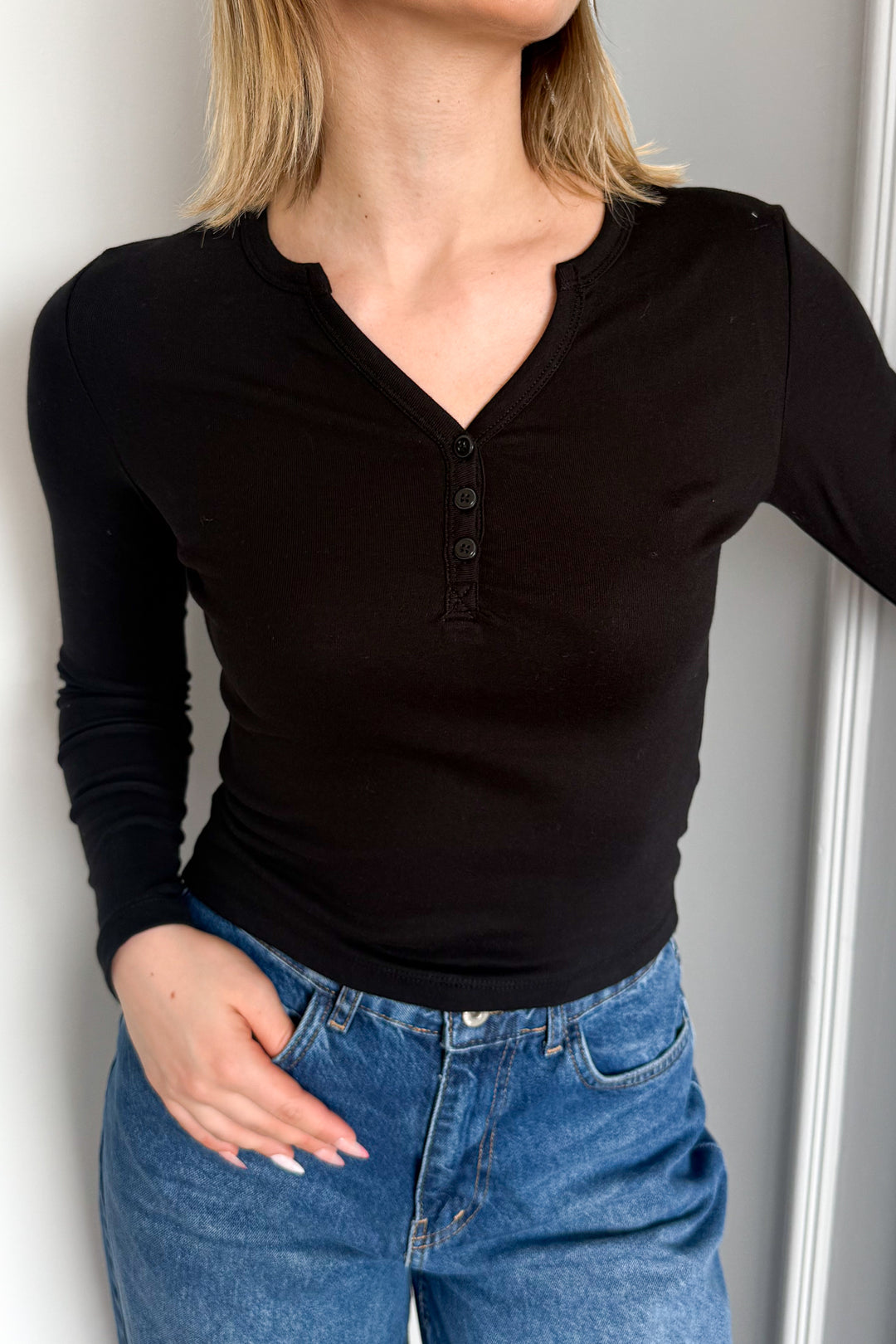 MPL Woman Snap Button Long Sleeve Bodysuit 21926 - Longview