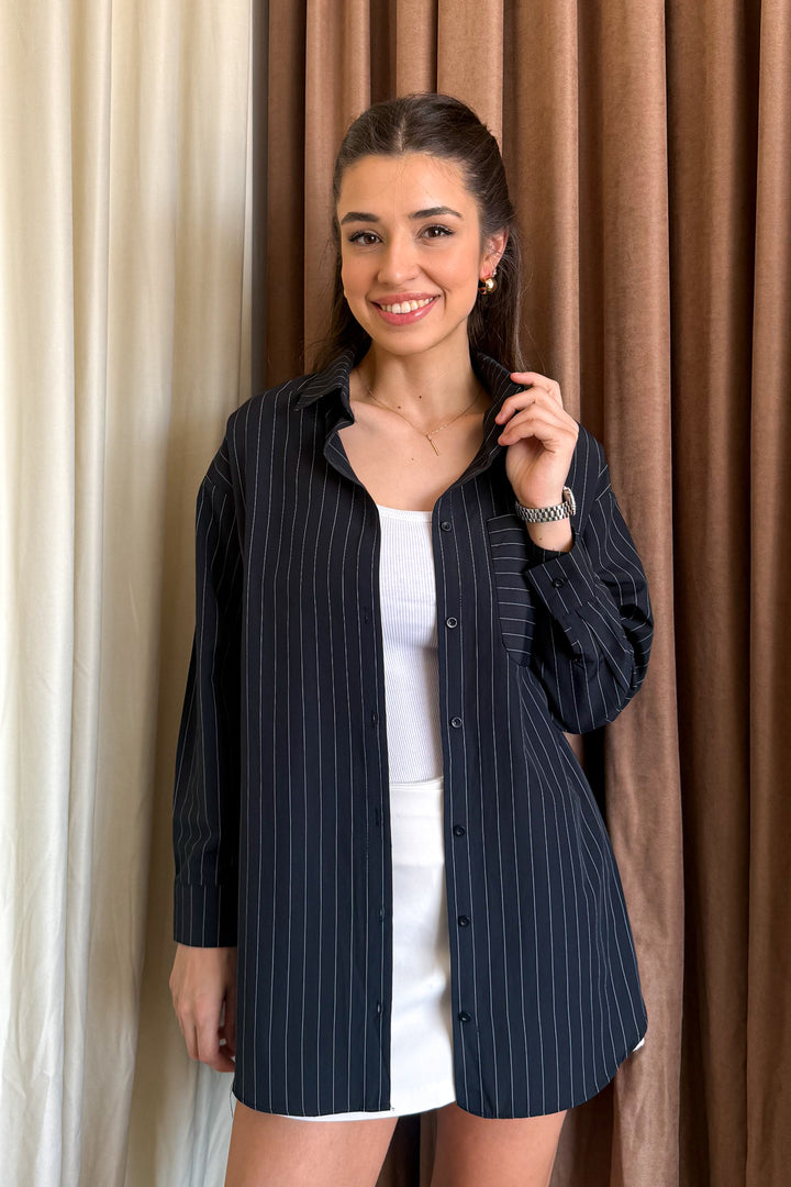 MPL Woman Striped Long Shirt 20217 - Vawkavysk