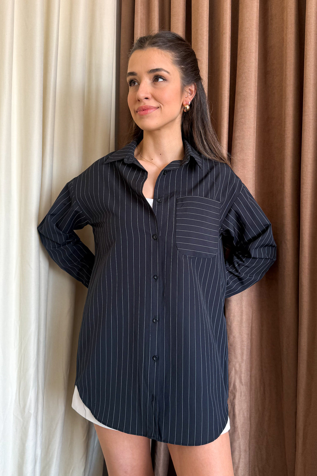 MPL Woman Striped Long Shirt 20217 - Vawkavysk