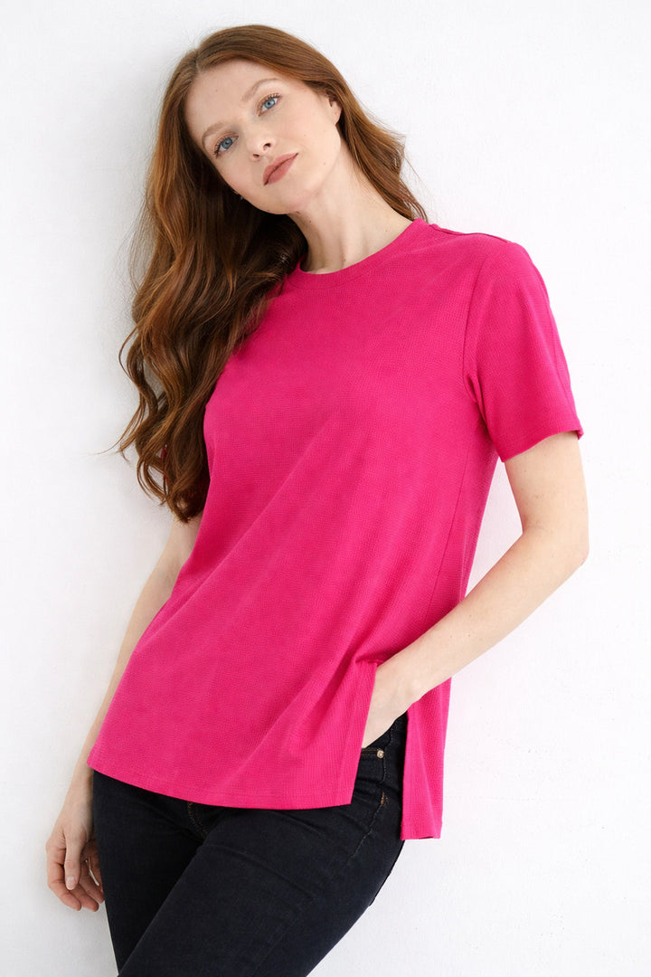 MPL Kadın Yırtmaçlı Uzun T-shirt 954 - Albany