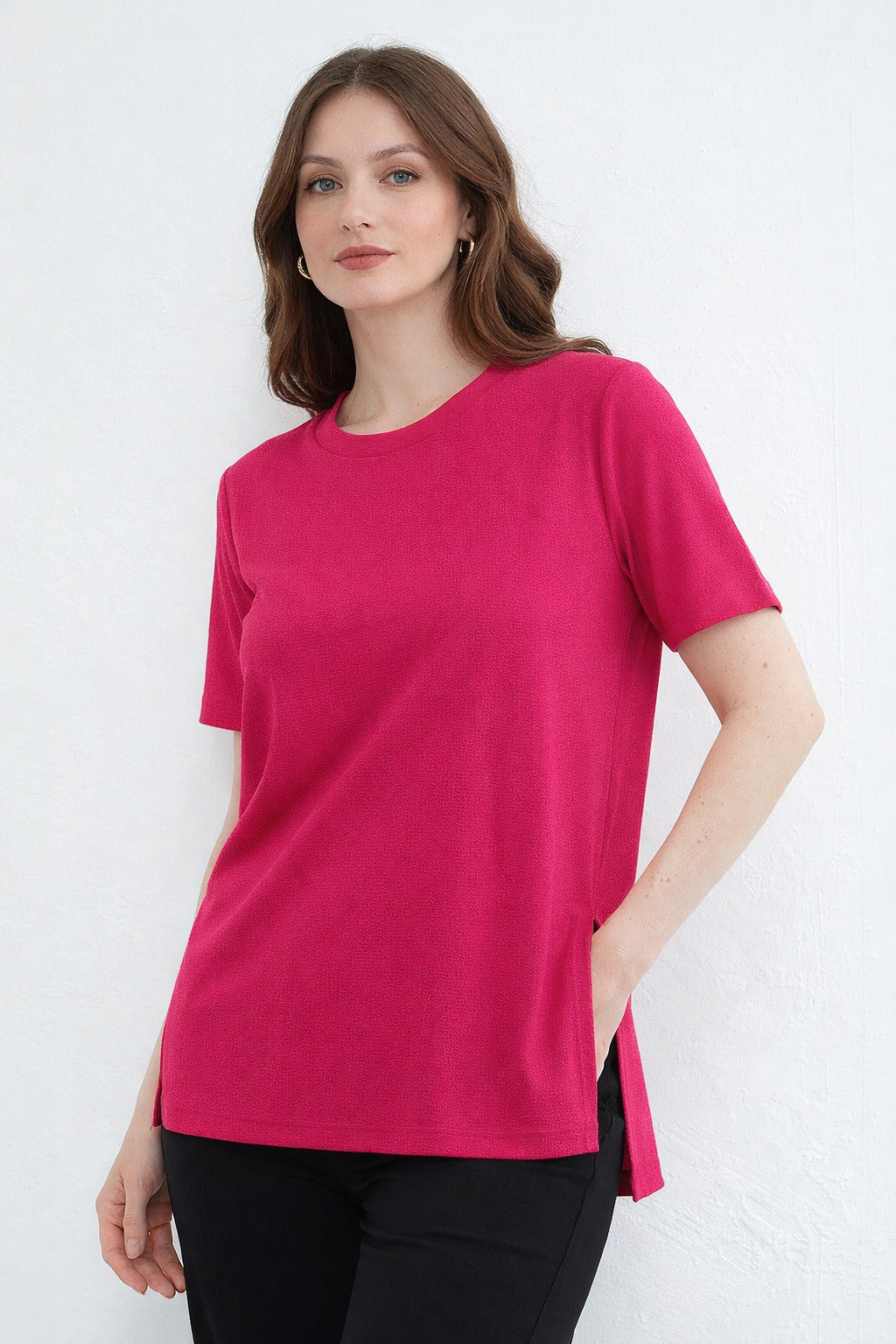 MPL Kadın Yırtmaçlı Uzun T-shirt 954 - Albany