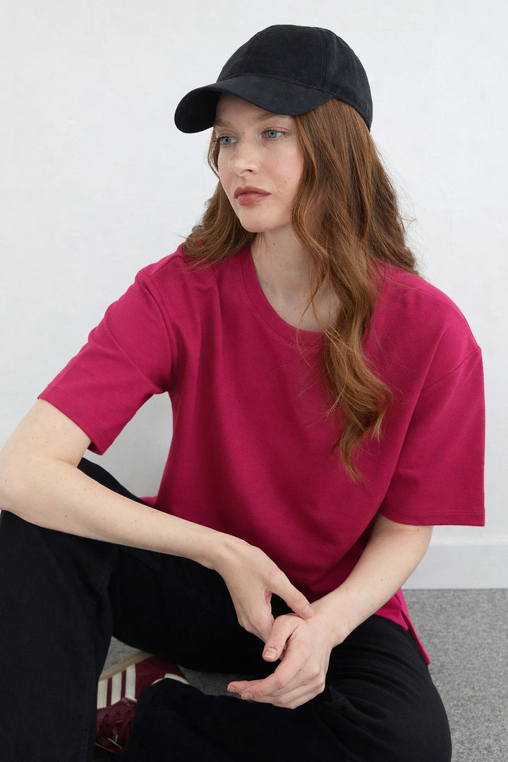 MPL Kadın Yırtmaçlı Uzun T-shirt 954 - Albany