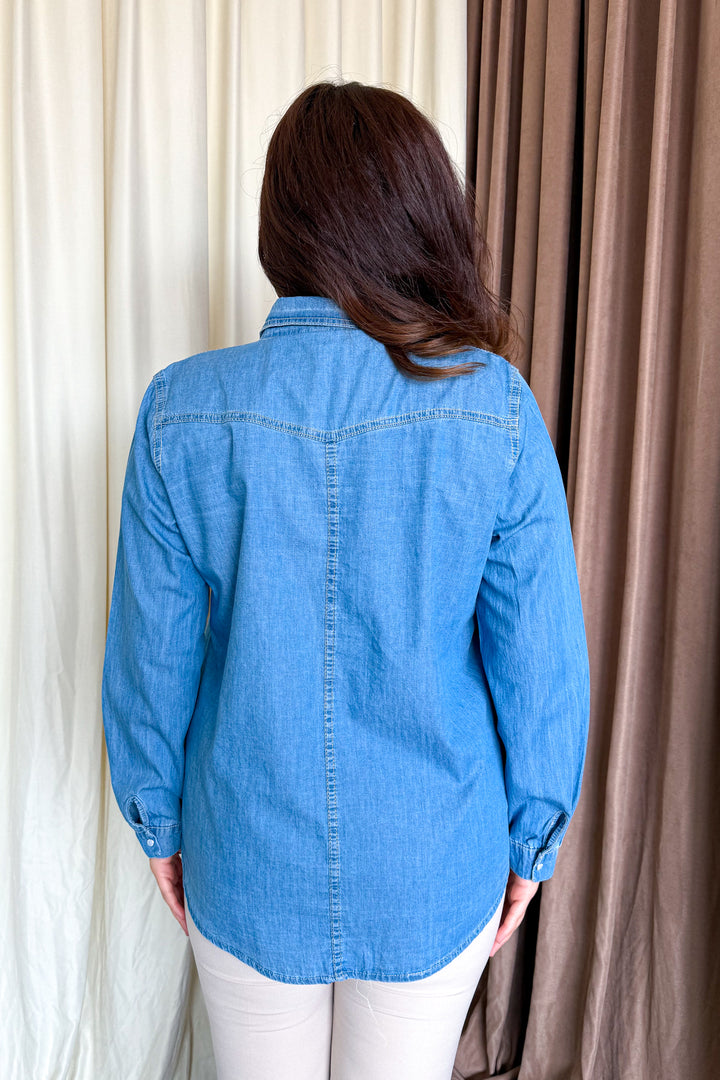 MPL Women's Plus Size Denim Shirt 20318 - Tortosa