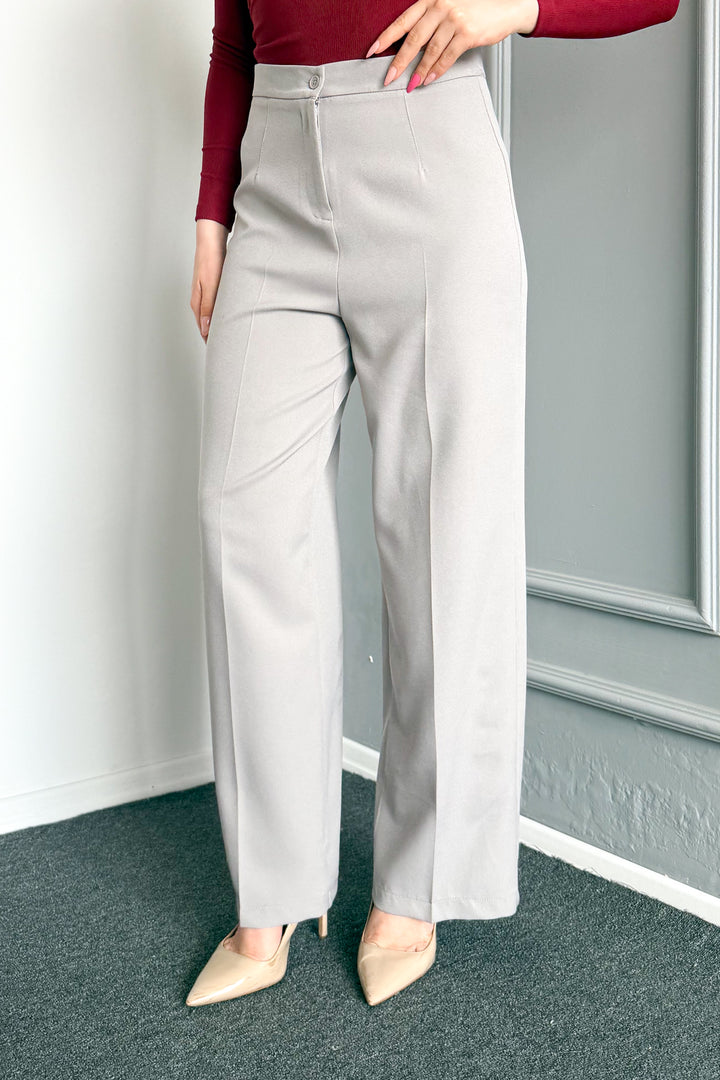 MPL Woman High Waist Wide Leg Fabric Pants 2225 - Corbeil-Essonnes