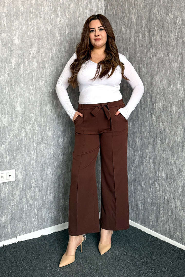 MPL Women's Belted Plus Size Pants 3333 - Rockford