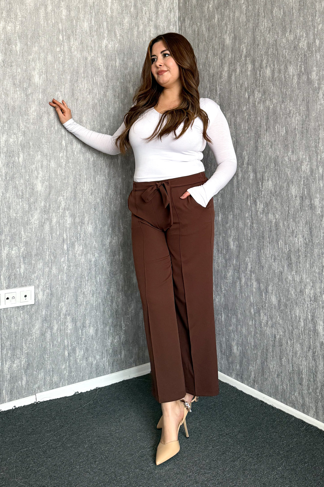 MPL Women's Belted Plus Size Pants 3333 - Rockford