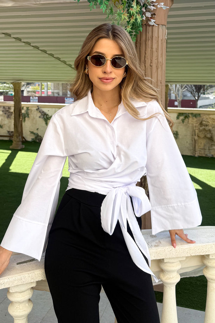 MPL Women's Side Tie Shirt 21137 - Berwyn