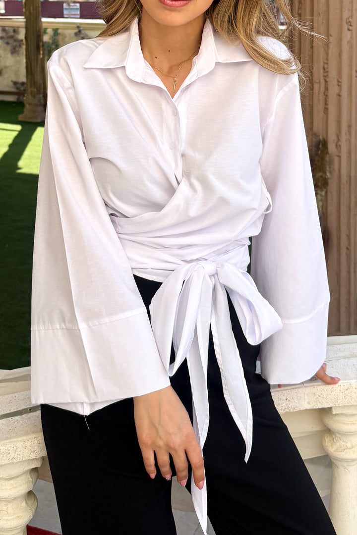 MPL Women's Side Tie Shirt 21137 - Berwyn