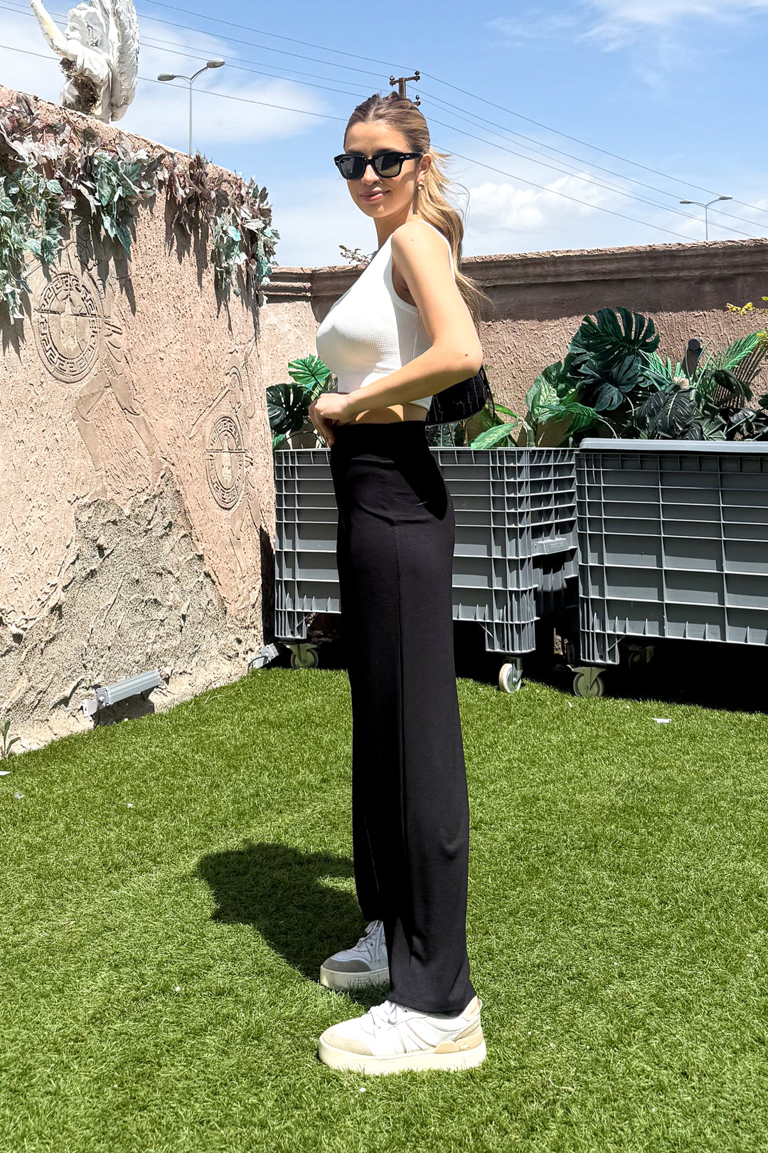 MPL Woman Modal Fabric Palazzo Pants 1308 - Wavre