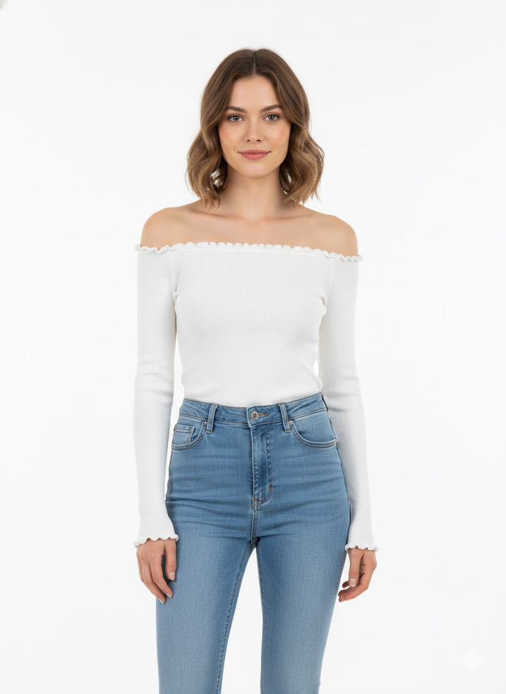 MPL Women's Off-Shoulder Knit Blouse 14960 - Colorado Springs