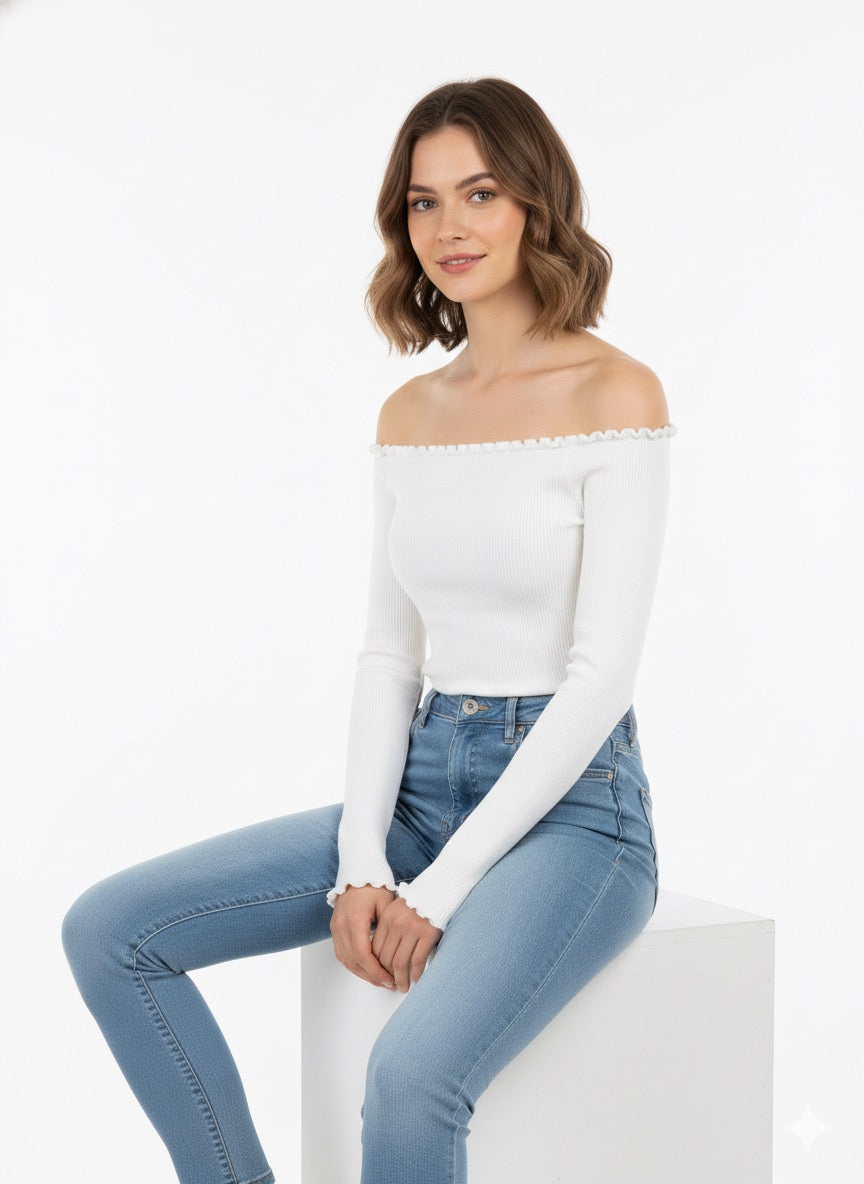 MPL Women's Off-Shoulder Knit Blouse 14960 - Colorado Springs