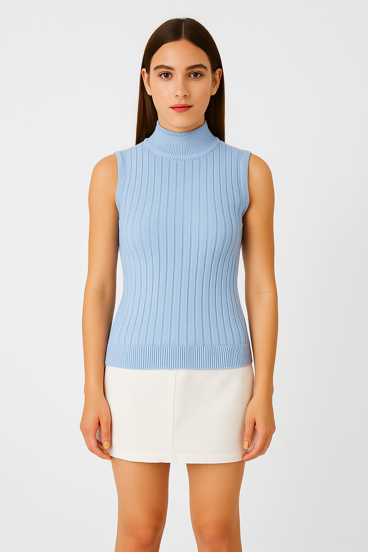 MPL Woman Sleeveless Ribbed Knit Sweater 15394 - Joplin
