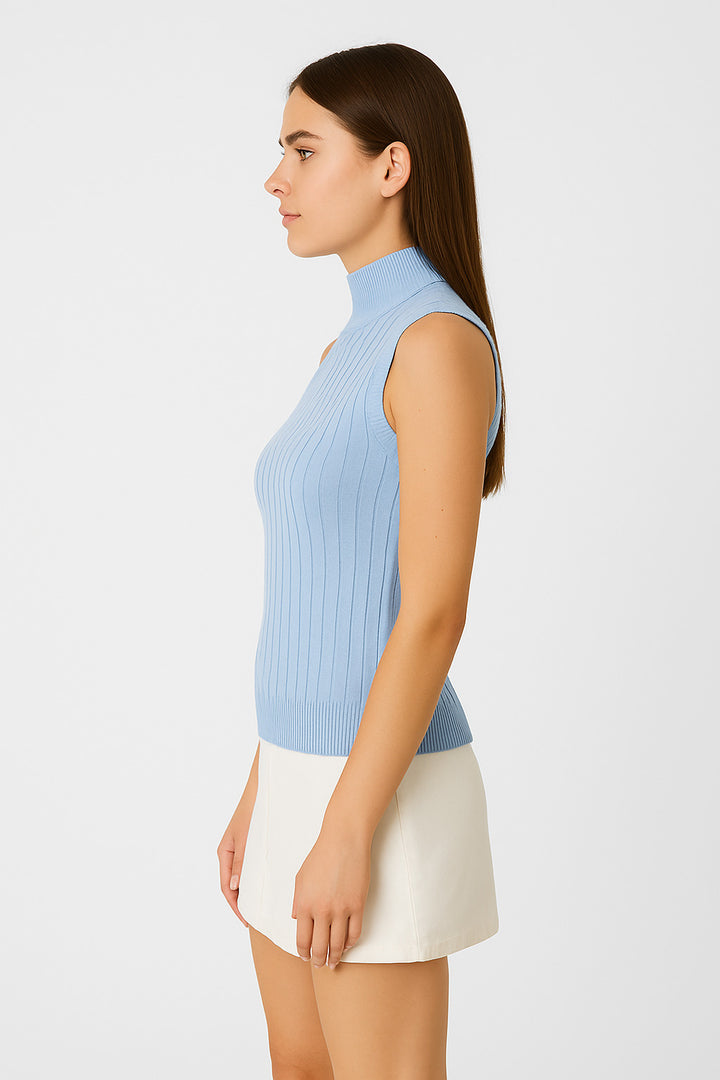 MPL Woman Sleeveless Ribbed Knit Sweater 15394 - Joplin