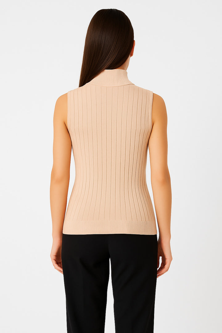 MPL Woman Sleeveless Ribbed Knit Sweater 15394 - Hildesheim