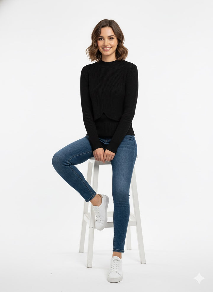 MPL Kadın Triko Crop Bluz 15474 - Portugalete