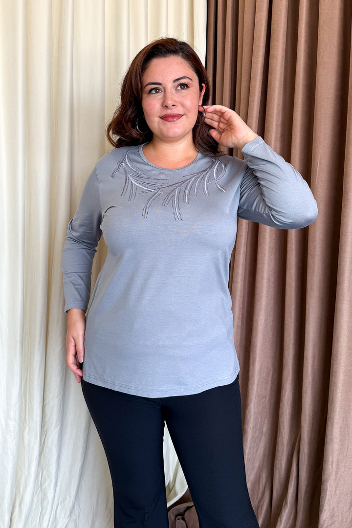 MPL Woman's Blouse with Stone Embroidery 12 - Woodbridge