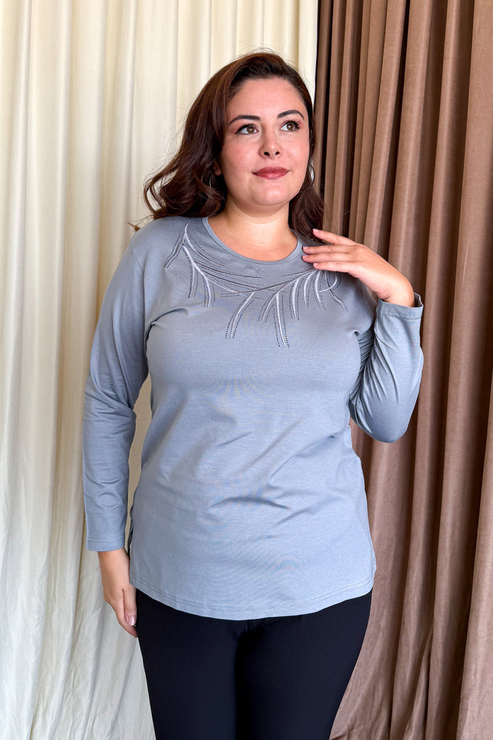 MPL Woman's Blouse with Stone Embroidery 12 - Woodbridge