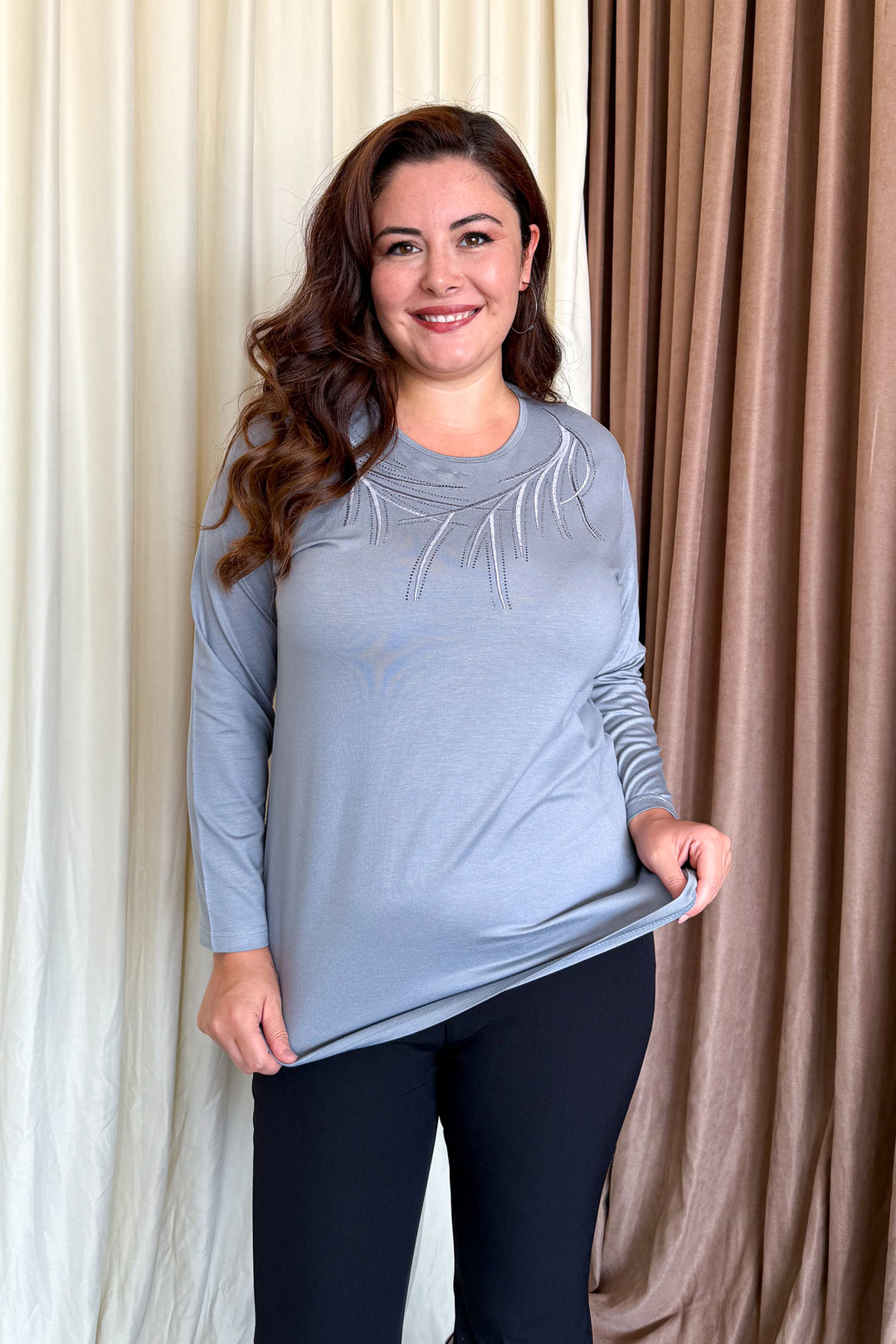 MPL Woman's Blouse with Stone Embroidery 12 - Woodbridge