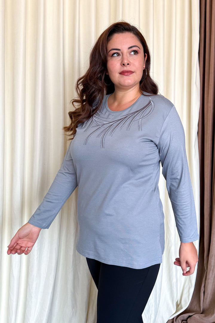 MPL Woman's Blouse with Stone Embroidery 12 - Woodbridge