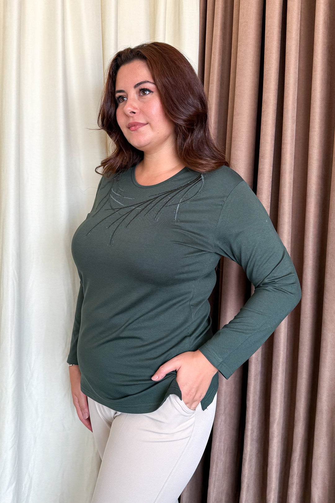 MPL Woman's Blouse with Stone Embroidery 12 - Antwerp