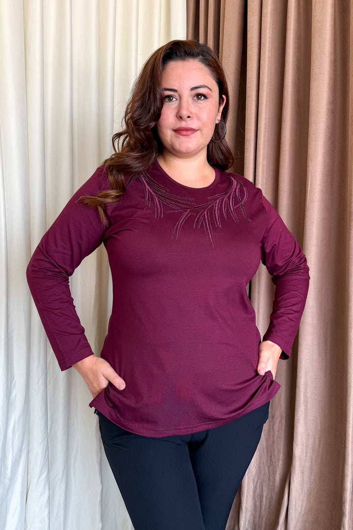 MPL Woman's Blouse with Stone Embroidery 12 - Somerville