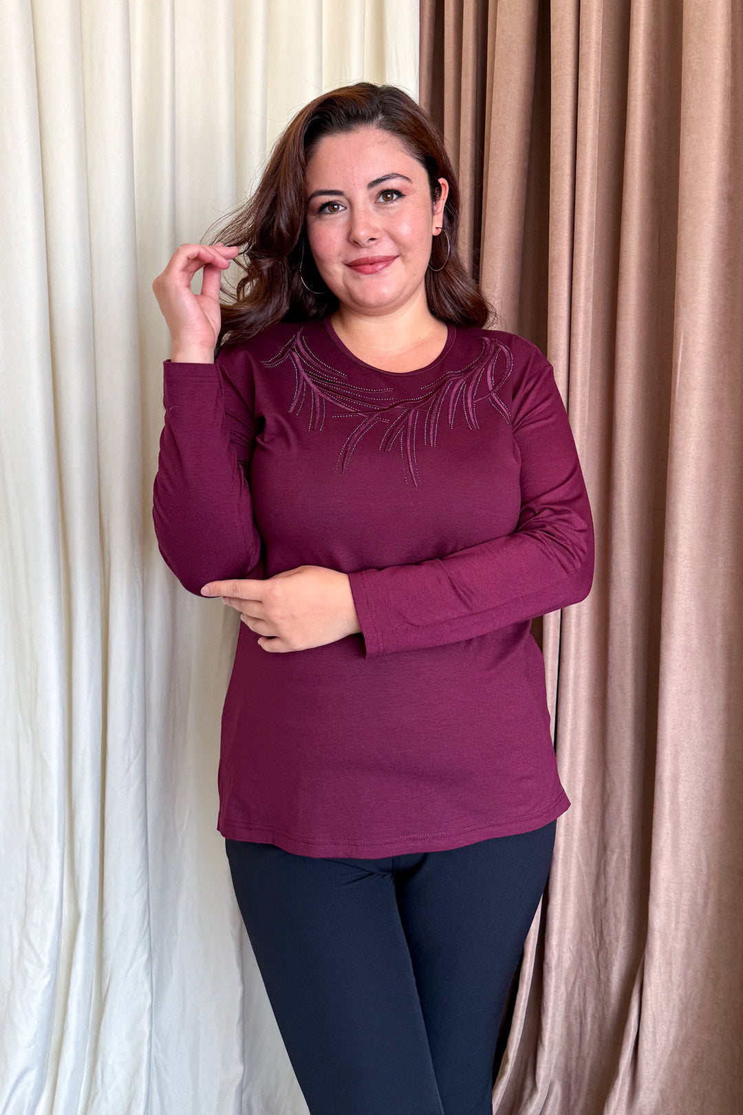 MPL Woman's Blouse with Stone Embroidery 12 - Somerville