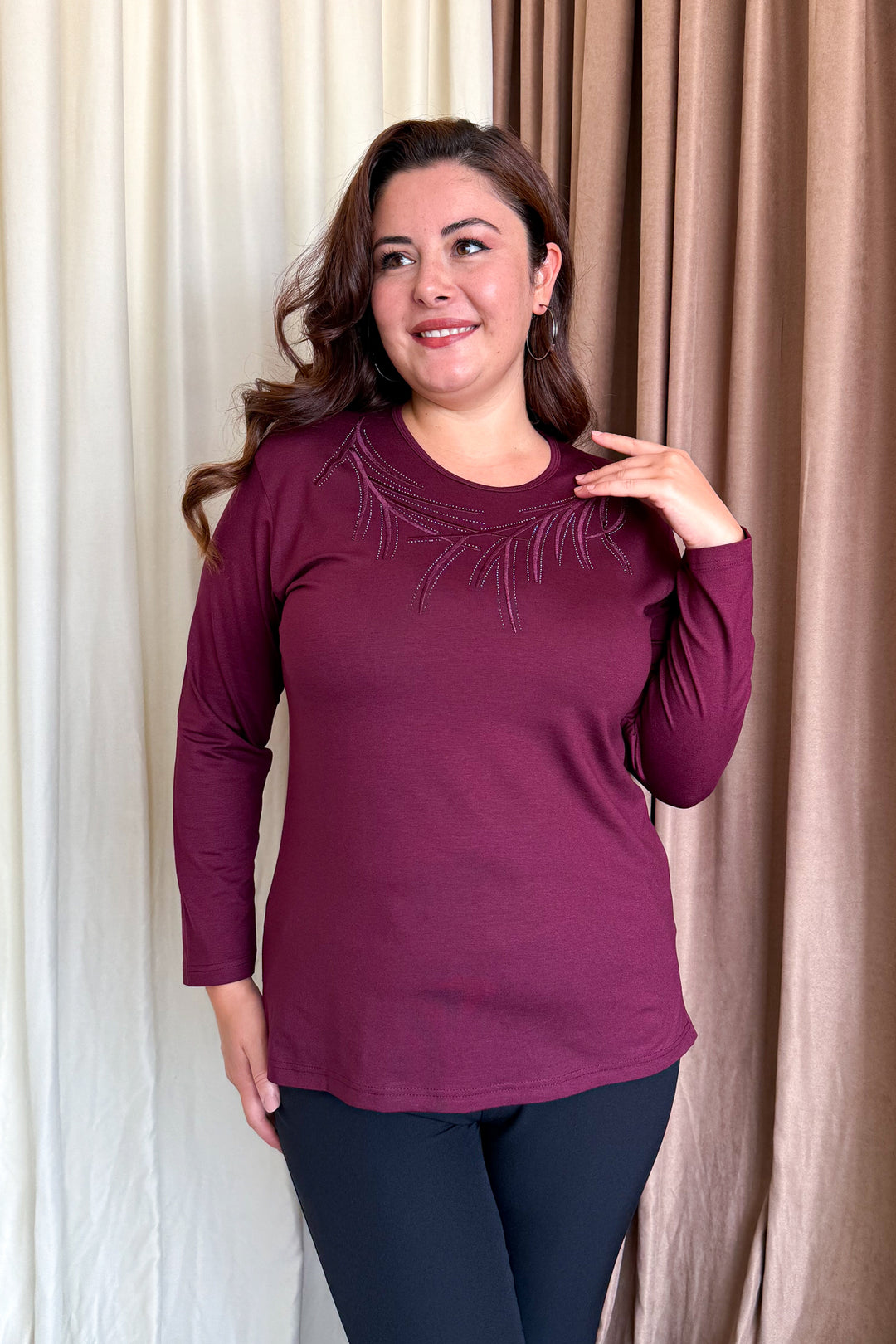 MPL Woman's Blouse with Stone Embroidery 12 - Somerville