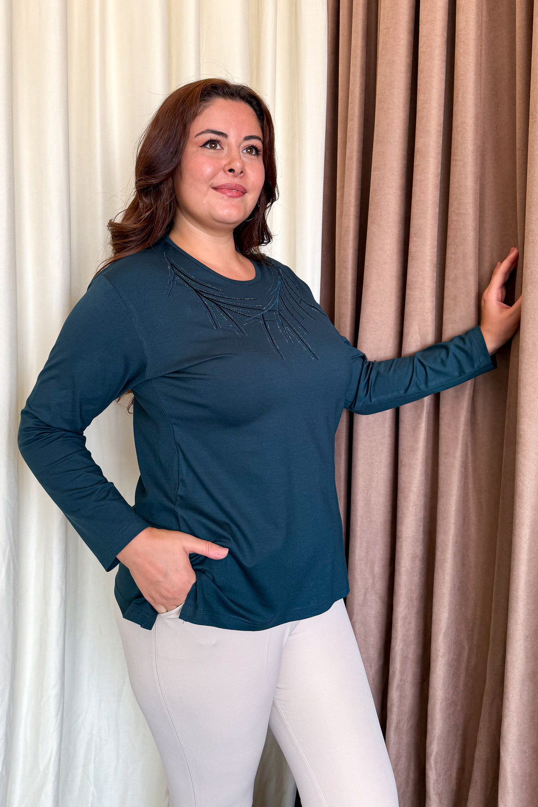 MPL Woman's Blouse with Stone Embroidery 12 - Fareham