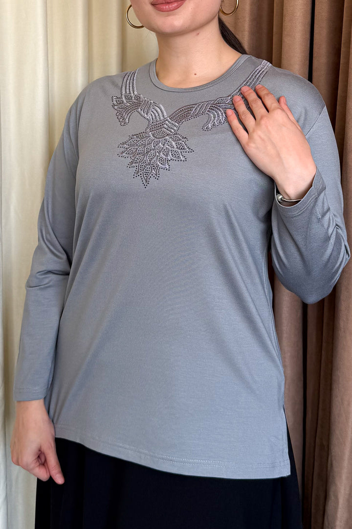 MPL Woman's Blouse with Stone Embroidery 10 - Orsha