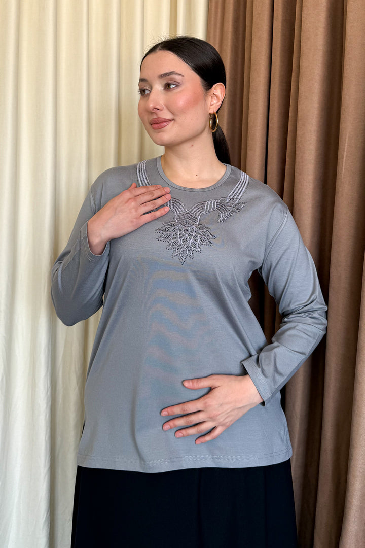 MPL Woman's Blouse with Stone Embroidery 10 - Orsha