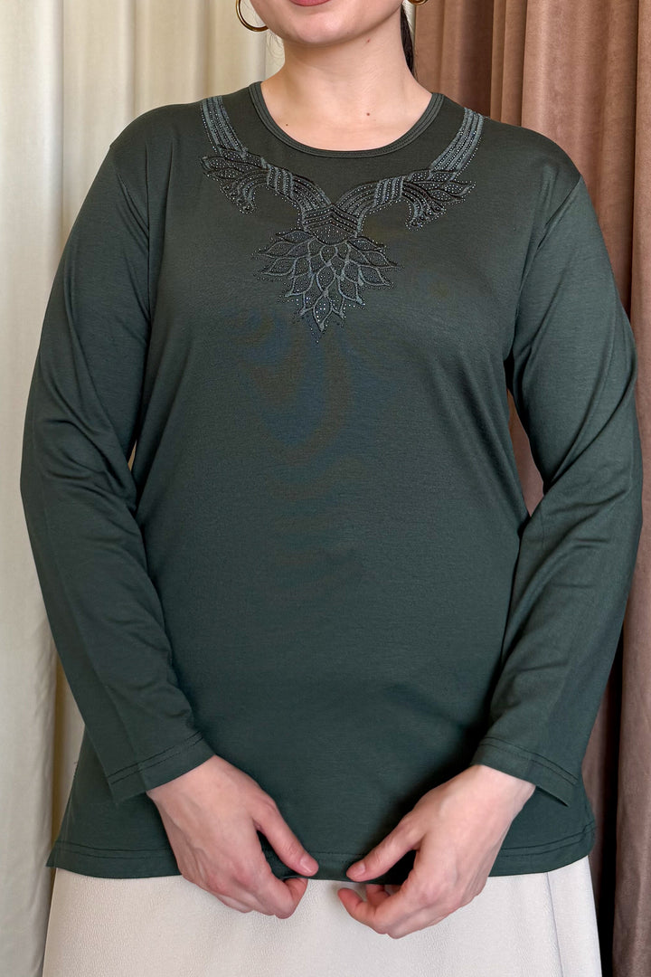 MPL Woman's Blouse with Stone Embroidery 10 - Legnano